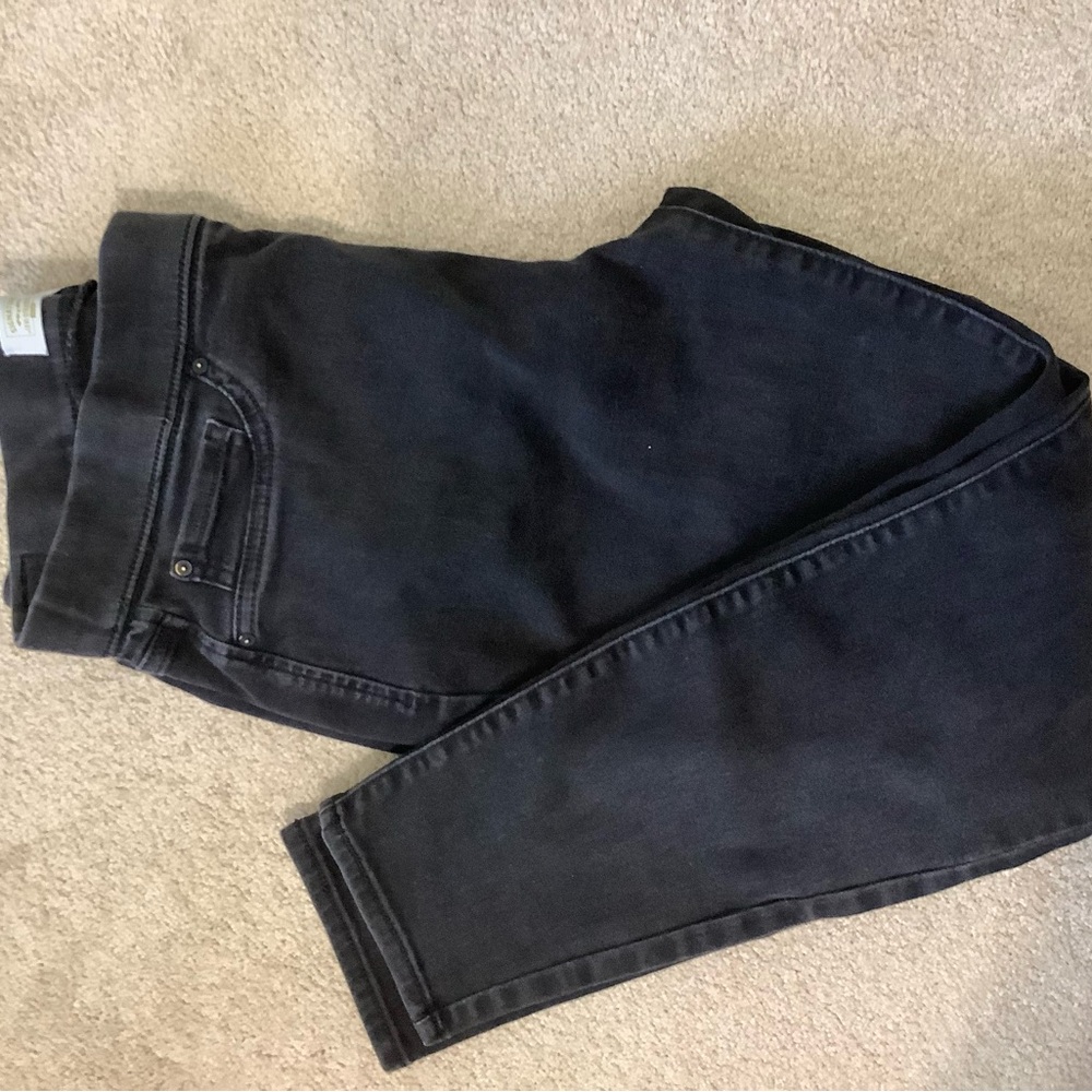 SIGNATURE by LEVI STRAUSS black pull on skinny leg jeans, size 14S